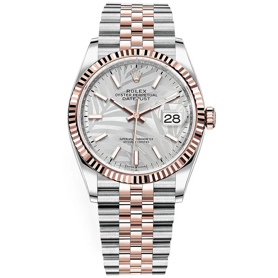 Datejust Two-Tone (Silver Palm Motif)