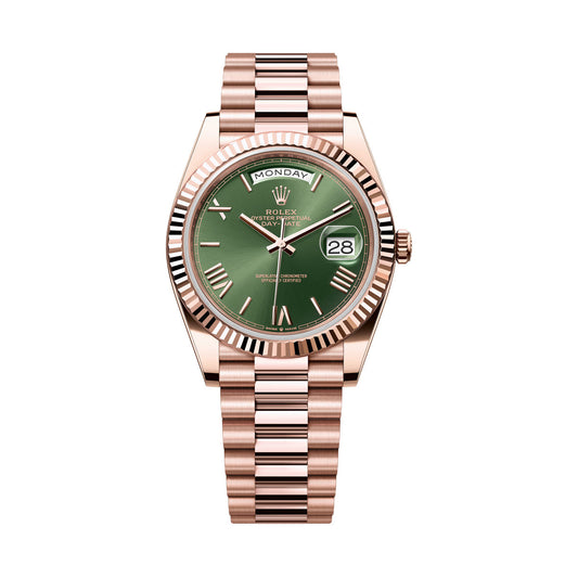 Day Date Rose Gold (Green)