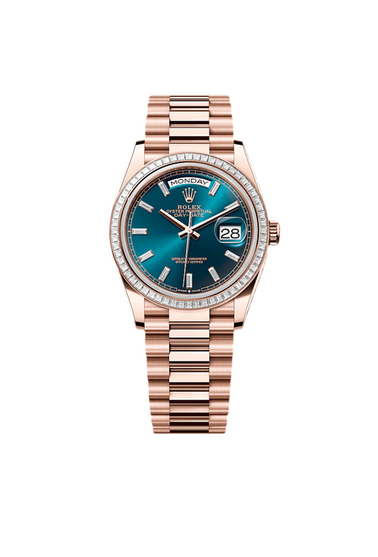 Day Date Everose (Blue Diamonds)