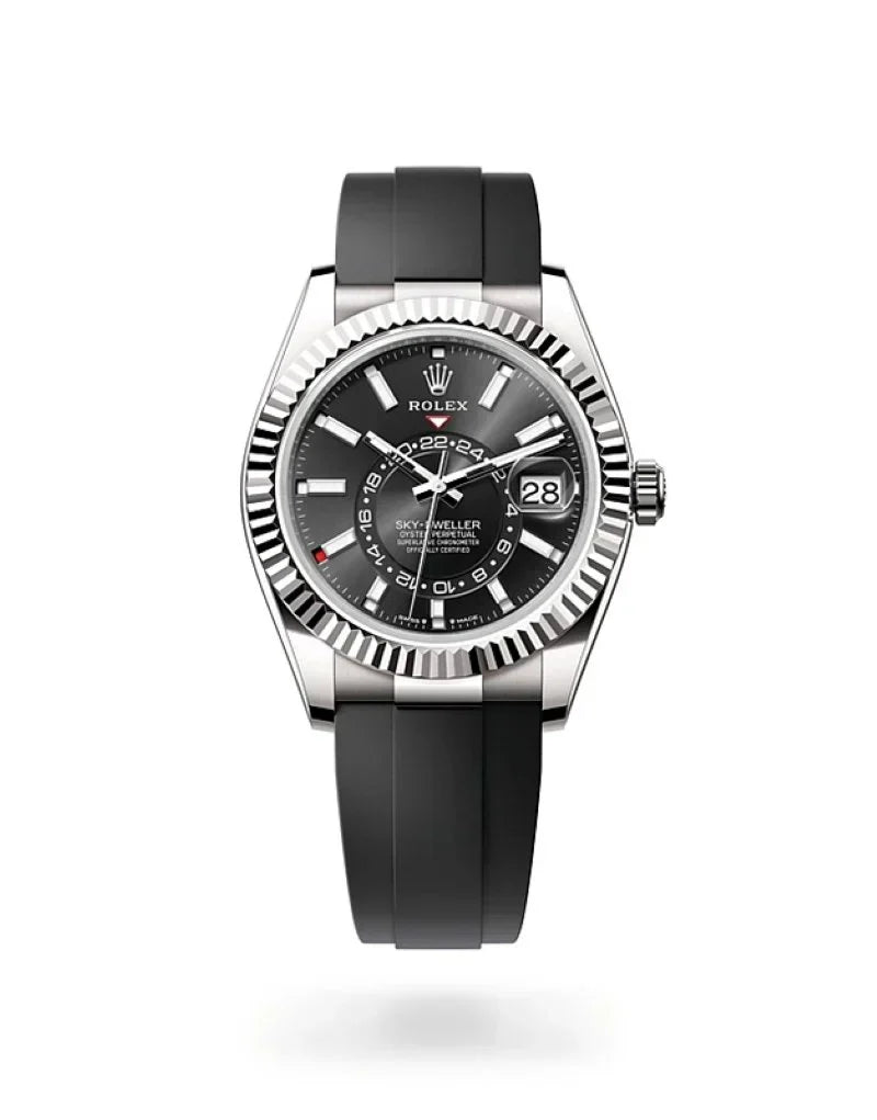 Sky Dweller Rubber Strap (Black)
