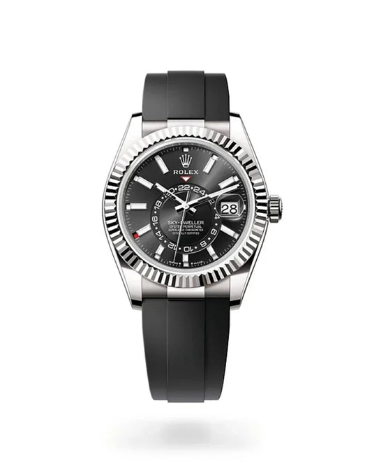 Sky Dweller Rubber Strap (Black)