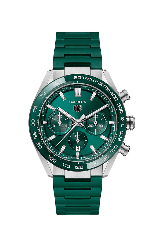 Carrera Chronograph Rubber Strap (Green)
