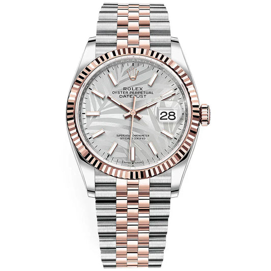 Datejust Two-Tone (Silver Palm Motif)