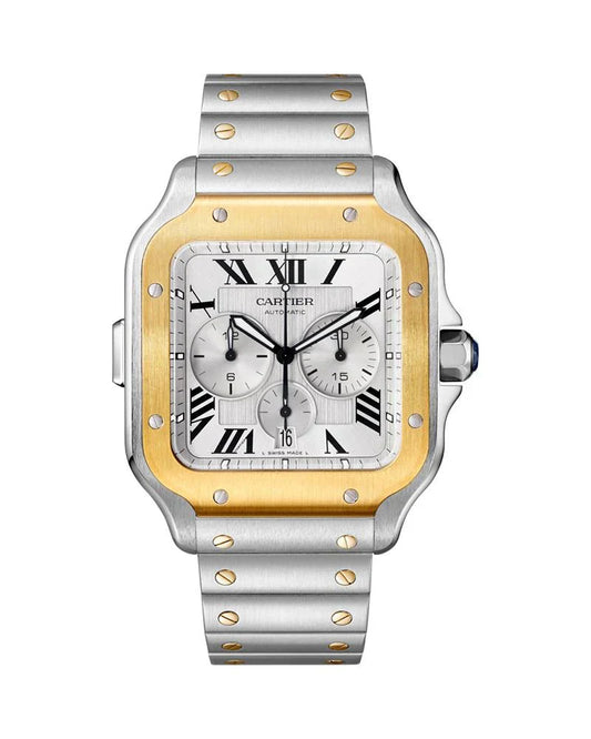 Santos XL Gold Bezel (White)